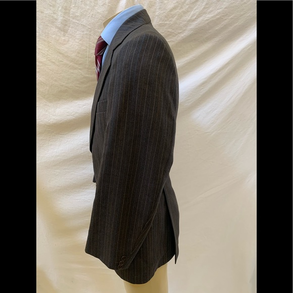 DAKS London Men’s Size 42R Multicolored Pinstripes Single Breasted Blazer - Picture 4 of 8